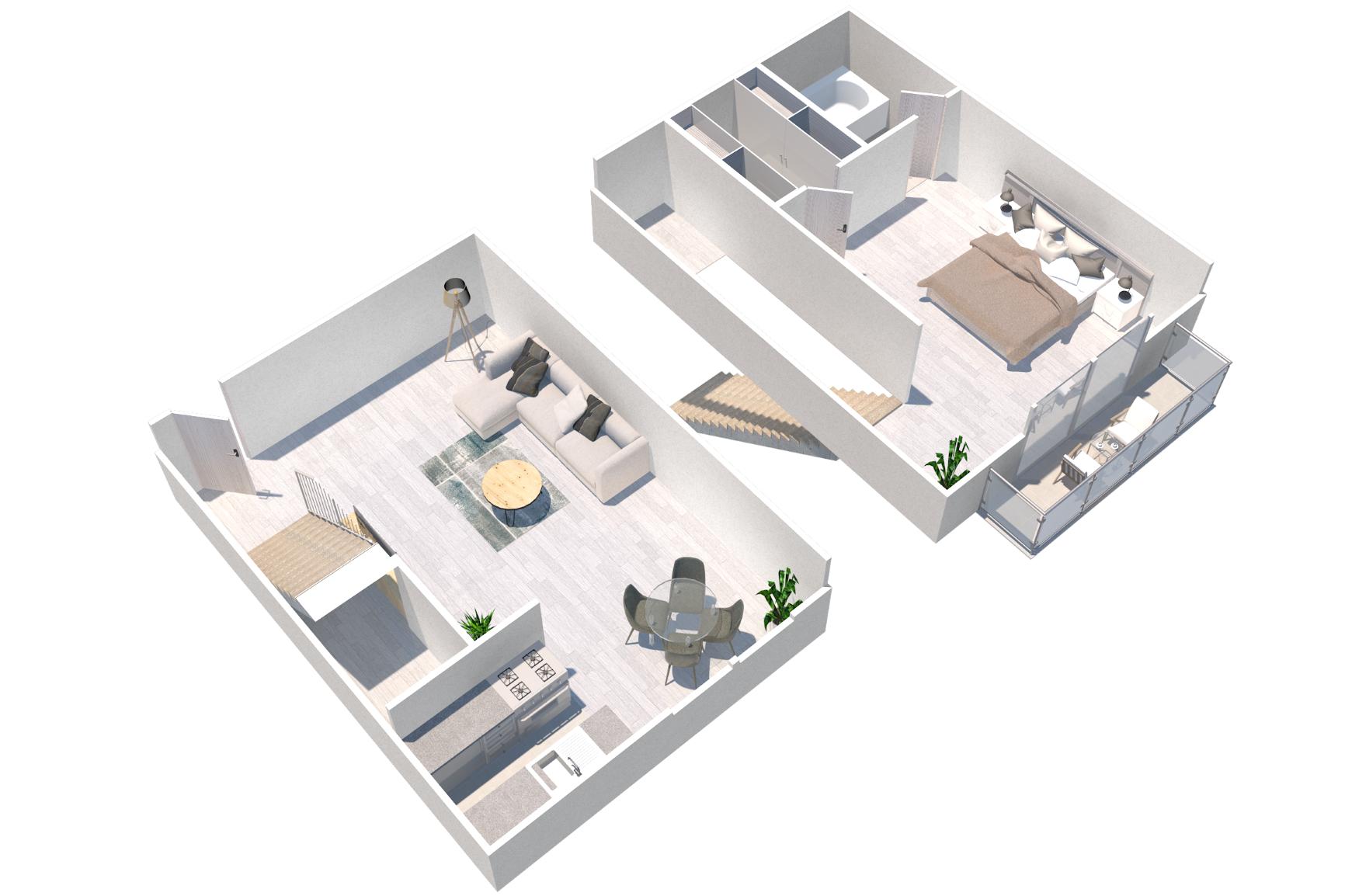 Floor plan for 1 bed, 1 bath